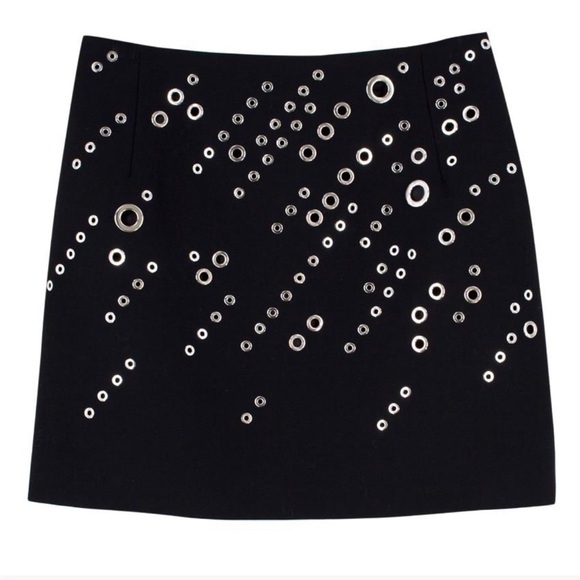Mugler Eyelet Wool Skirt - Picture 1 of 7